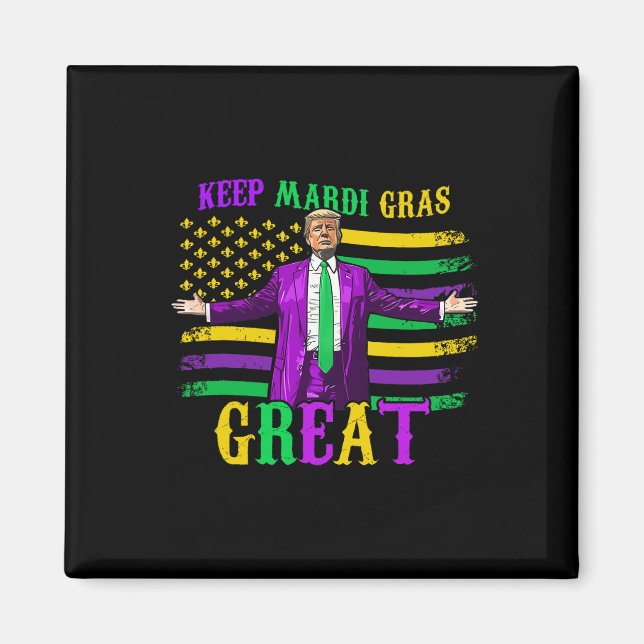Imán Que el Mardi Gras sea genial, qué gracioso es que  (Frente)