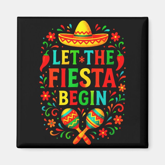 Imán Que empiece la fiesta - diversión en la fiesta del (Frente)
