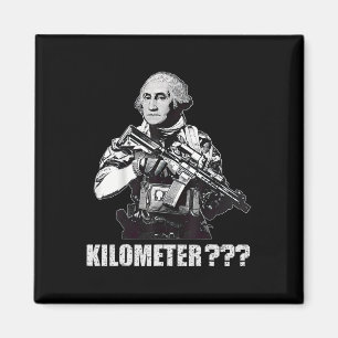 Imán ¿Qué es un kilómetro George Washington Meme Divert