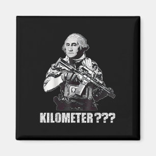 Imán ¿Qué es un kilómetro George Washington Meme Divert