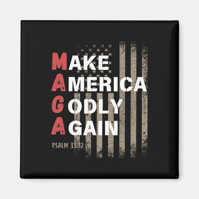 Imán Que Estados Unidos vuelva a ser un salmo 33 (Frente)