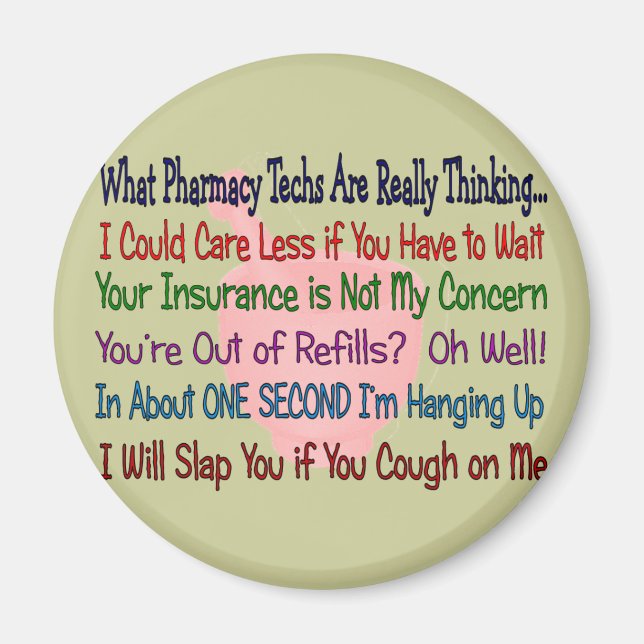 Imán ¿Qué están pensando realmente las TÉCNICAS Farmacé (Frente)