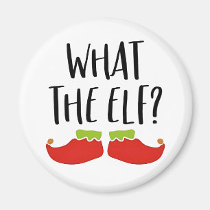 Imán Qué graciosos Navidades Elf Santa Claus