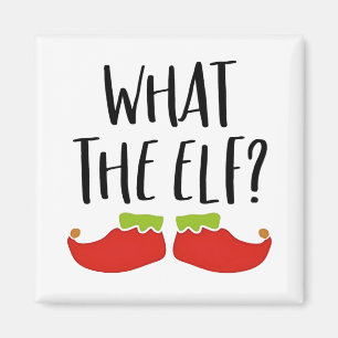 Imán Qué graciosos Navidades Elf Santa Claus