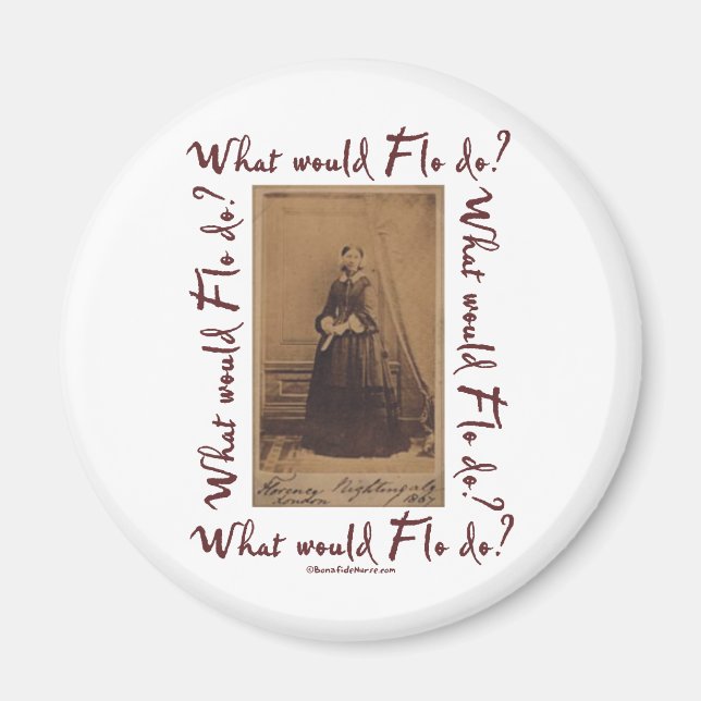 Imán ¿Qué haría Flo? Florence Nightingale (Frente)