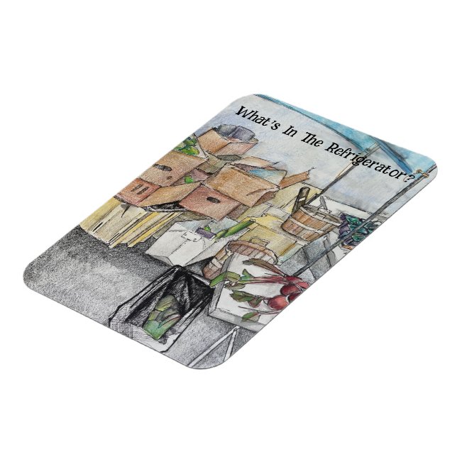 Imán ¿Qué hay en el refrigerador? (Lado Izquierdo)