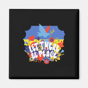 Imán Que Haya Paz Ucrania Paz Ucrania Bandera Color