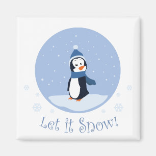 Imán ¡Que La Nieve! (Pingüino)