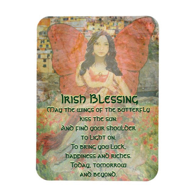 Imán Que las alas de la mariposa...... (Vertical)