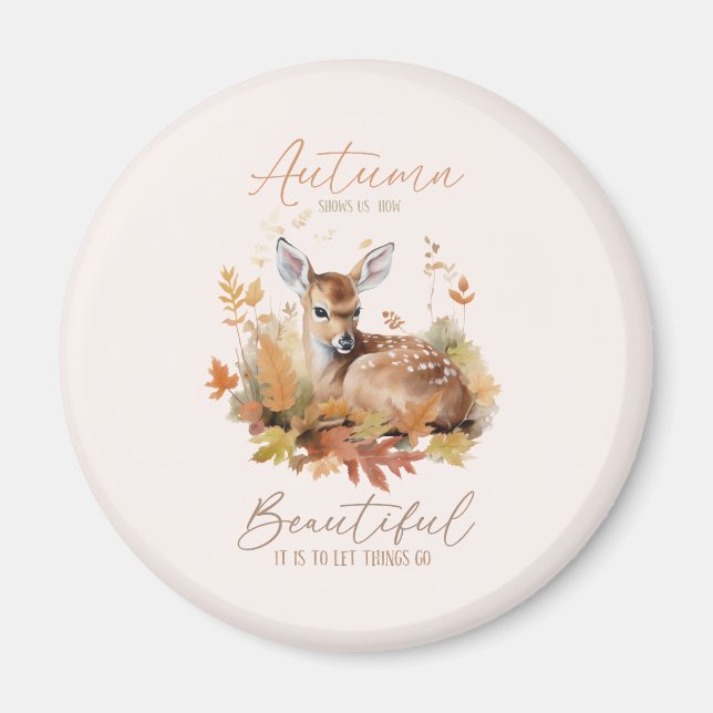 Imán Que las cosas vayan de otoño (Frente)