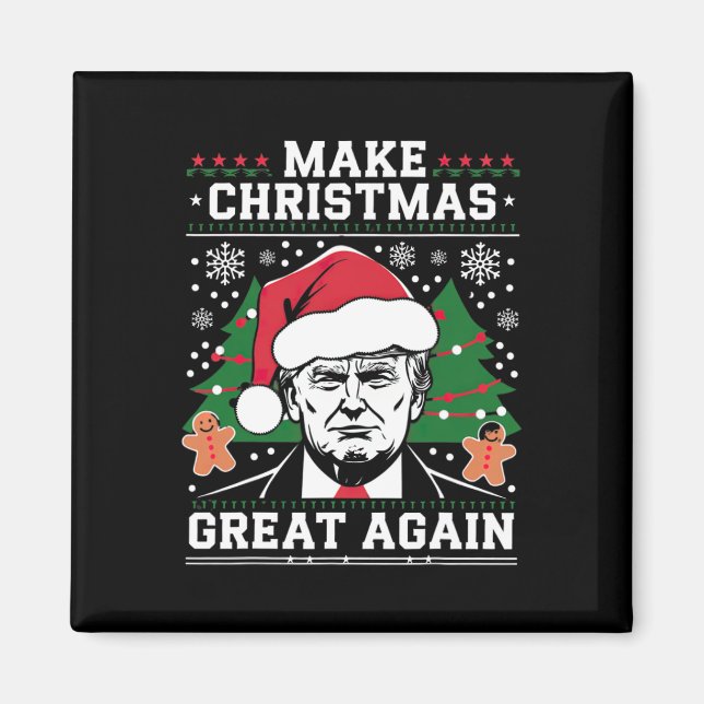 Imán Que los Navidades vuelvan a ser divertidos Santa T (Frente)