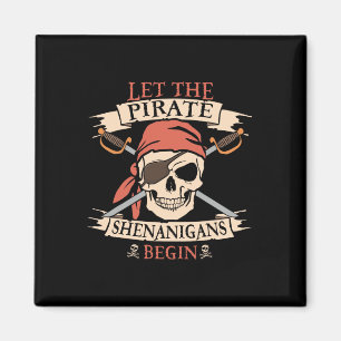 Imán Que los piratas Shenanigans comiencen el cráneo de