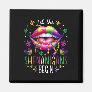Imán Que los Shenanigans comiencen el Mardi Gras Lips N