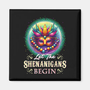 Imán Que Los Shenanigans Empiecen El Traje De Mardi Gra