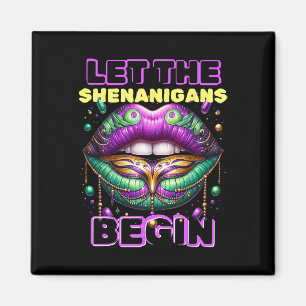 Imán Que Los Shenanigans Empiecen Los Labios Del Mardi