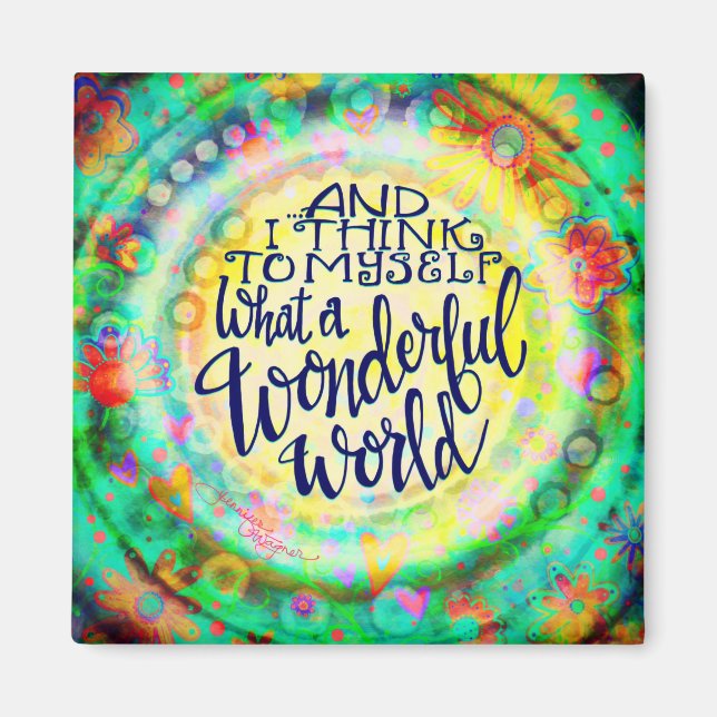 Imán Qué maravilloso mundo de espíritu (Frente)