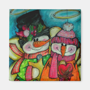 Imán Que nieve - Ángeles Snowman