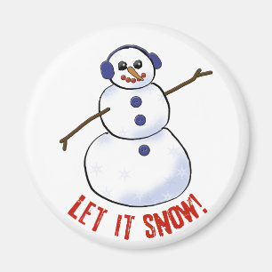 Imán ¡Que nieve! Muñeco de nieve