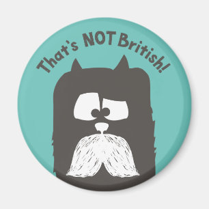 Imán "Que no es" tom-gato británico con el bigote