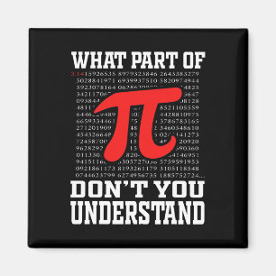 Imán ¿Qué parte de no entiende Pi 3.14 Math Lov?