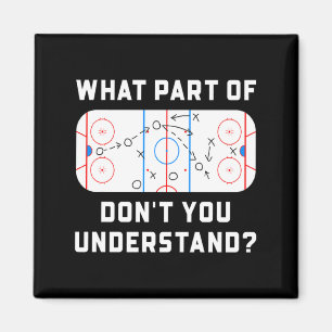Imán ¿Qué parte de no entiendes jugadores de hockey