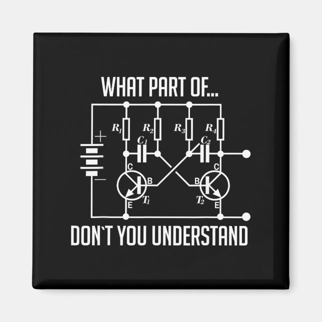Imán ¿Qué parte de no entiendes regalo de ingeniero  (Frente)