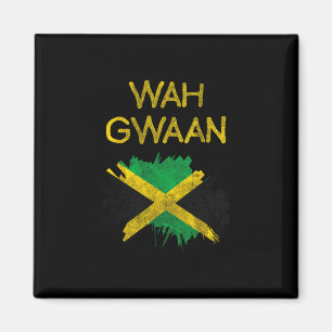 Imán Qué pasa bandera de Jamaica Orgullo jamaicano Vaca