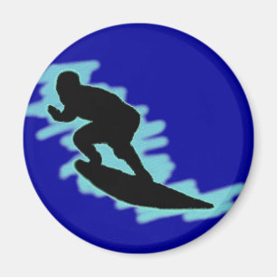 imán que practica surf