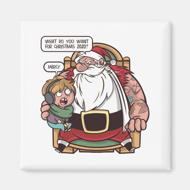Imán ¿Qué quieres para Navidad? (Frente)