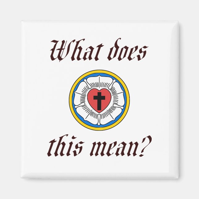 Imán ¿Qué Significa Esto? (Frente)