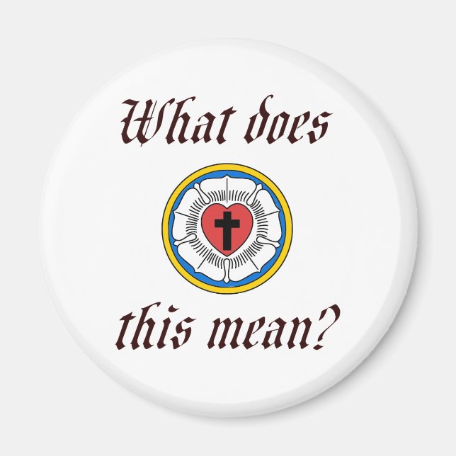 Imán ¿Qué Significa Esto? (Frente)