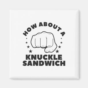 Imán ¿Qué Tal Un Boxeador De Boxeo De Sandwich De Knuck