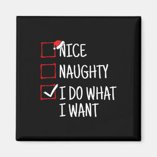 Imán Qué travieso hago lo que quiero Navidades gracioso