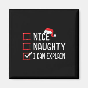 Imán Qué travieso puedo explicar la lista de Navidades