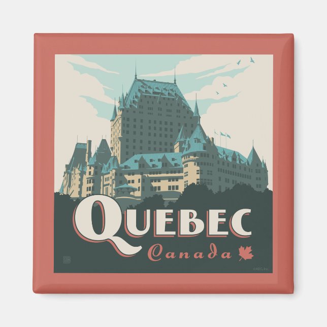 Imán Quebec Canadá | Château Frontenac (Frente)