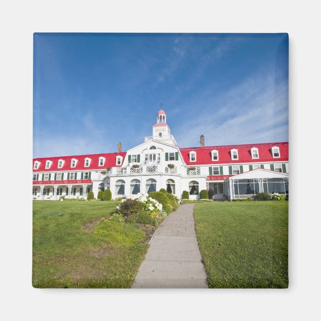 Imán Quebec, Canadá. Hotel histórico Tadoussac, (Frente)