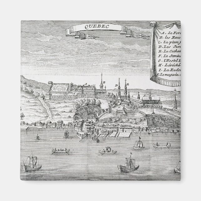 Imán Quebec, después de La Potherie (Frente)