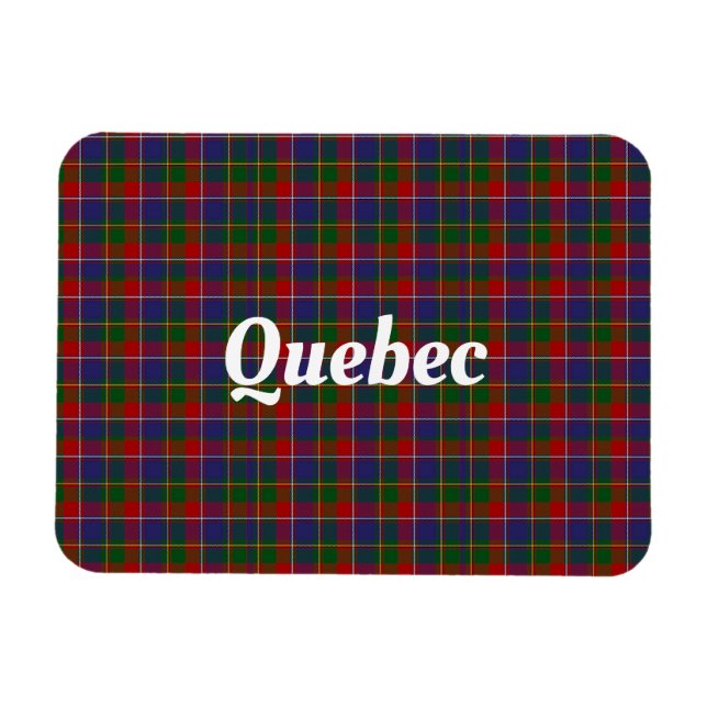Imán Quebec Tartan Plaid (Horizontal)
