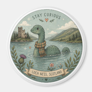 Imán Quédate Curioso Acogedor Críptido Nessie Monstruo 