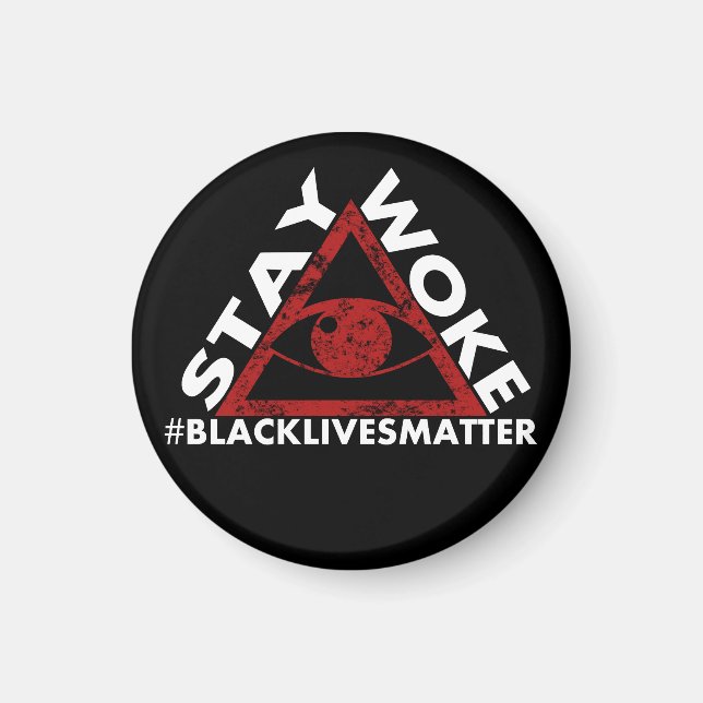 Imán Quédense despiertos #blacklivesmatter Protesta ang (Frente)