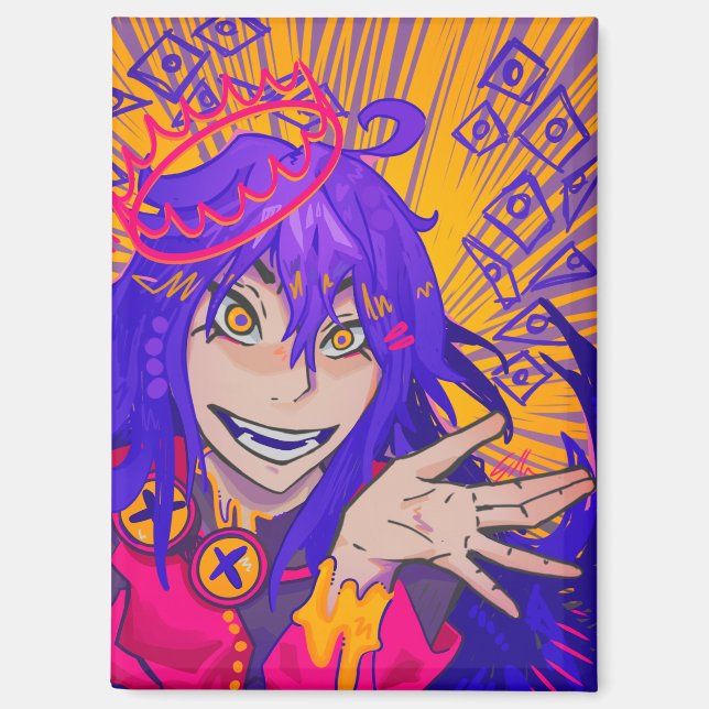 Imán Queen anime  (Anverso)