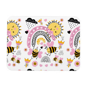 Imán Queen BEES BFF, Baby Girl, Girly Gifts Pink