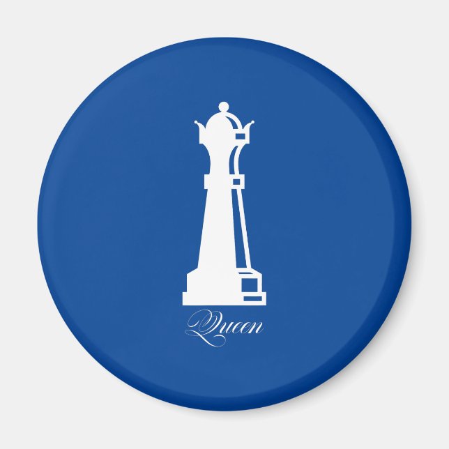Imán Queen Chess Piece Halloween Disstuve al Ajedrez Lo (Frente)