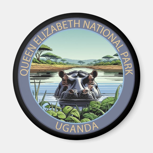 Imán Queen Elizabeth National Park Uganda (Frente)