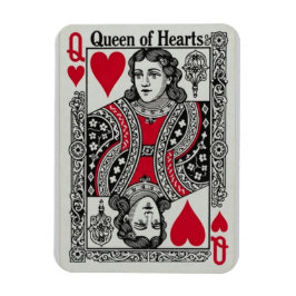 IMÁN QUEEN OF HEARTS CARD