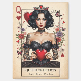 Imán Queen of Hearts Gothic Tarot Fridge Magnet 