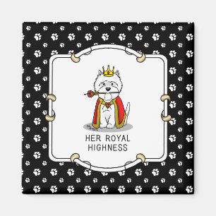 Imán Queen Westie Dog West Highland White Terrier