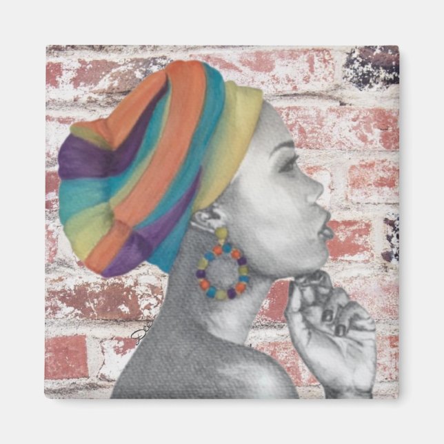 Imán QUEENCONFIDENCE Original Art Magnet (Frente)