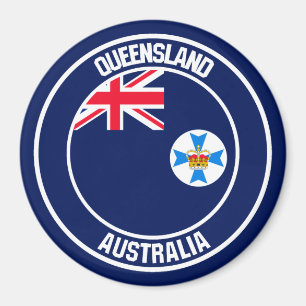 Imán Queensland Round Emblem