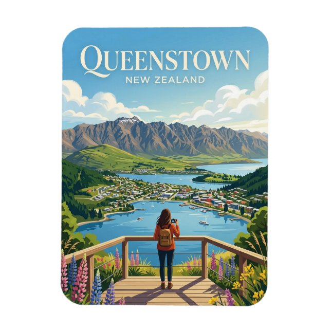 IMÁN QUEENSTOWN NUEVA ZELANDA (Vertical)